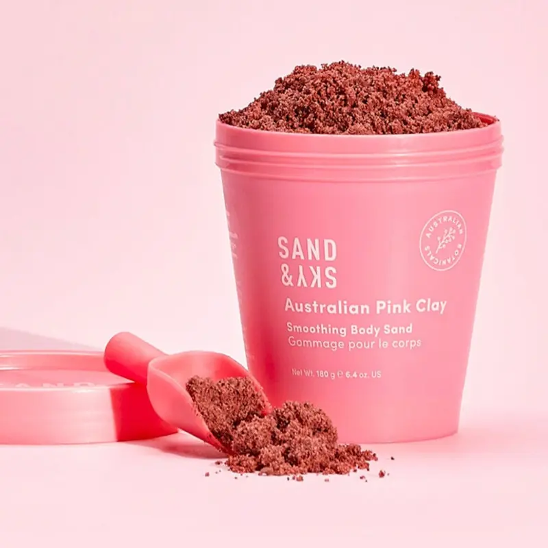 Sand & Sky Australian Pink Clay Smoothing Body Sand 1