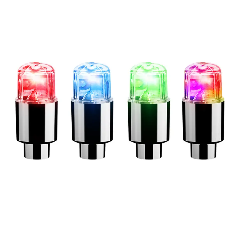 4/8/24x LED Wheel Tire Air Valve Stem Caps Neon Light For Motor Bike Car Bicycle 5