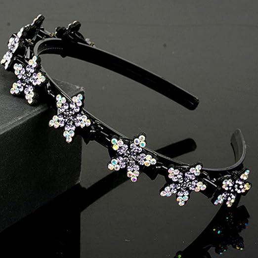Double Layer Twist Plait Headband with Clips - Cute Hairstyle for Double Bangs 1