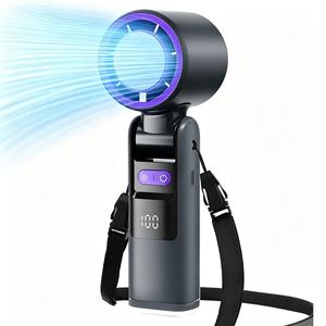 4000mAh Portable Mini Turbo Fan, 199 Wind Speeds, Rechargeable, Semiconductor Refrigeration, Suitable for Personal & Travel
