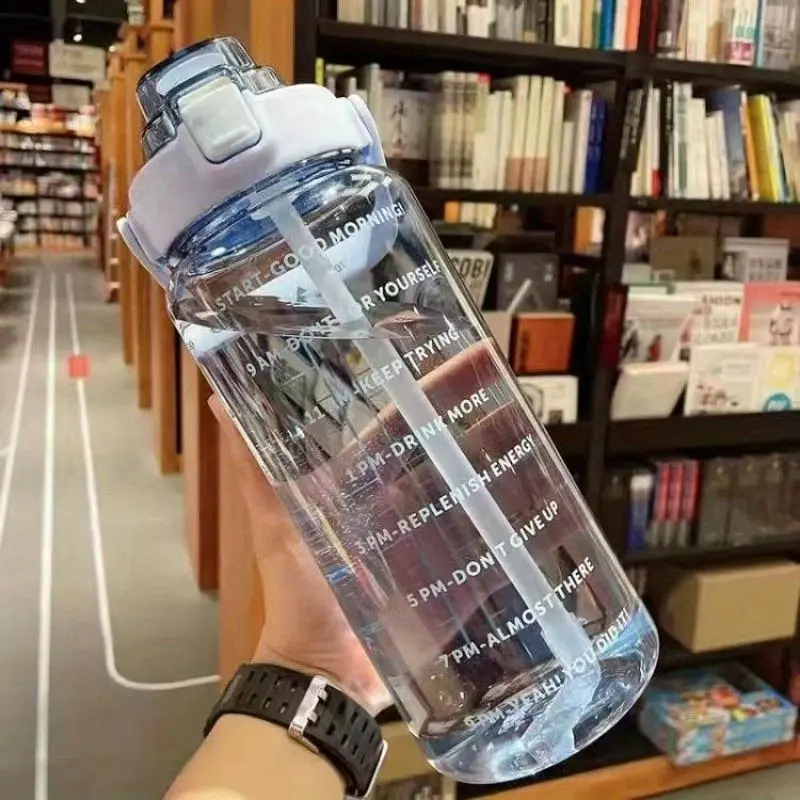 67.63oz Sports Cup Water Bottle With Straw - Large Capacity, Portable & Durable For Outdoor Sports & Fitness! 2