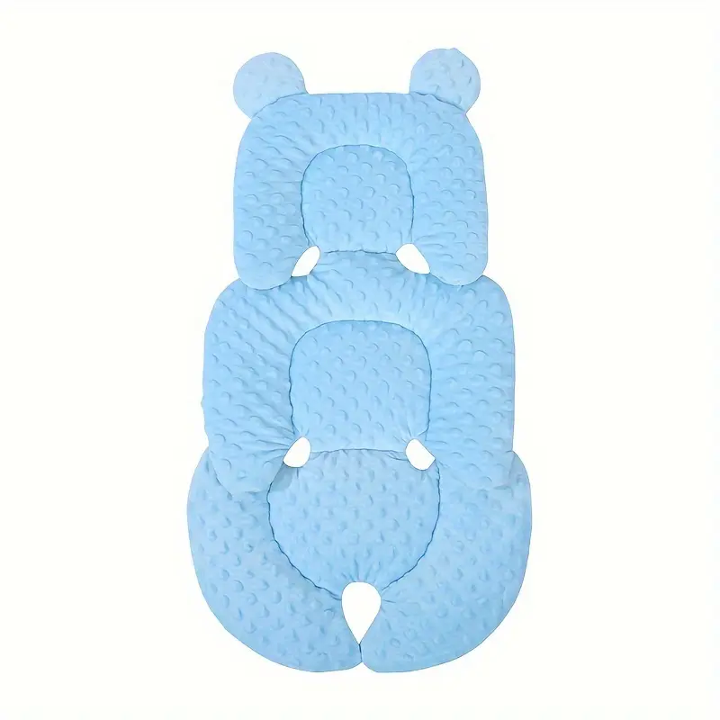 Rainbow Snowman A Dual - Sided Thickened, Warm and Breathable Car Seat Liner for Infants and Toddlers. It's a Universal Fit Cushion Made of Polyester Fiber, Available in Pink and Blue. 5