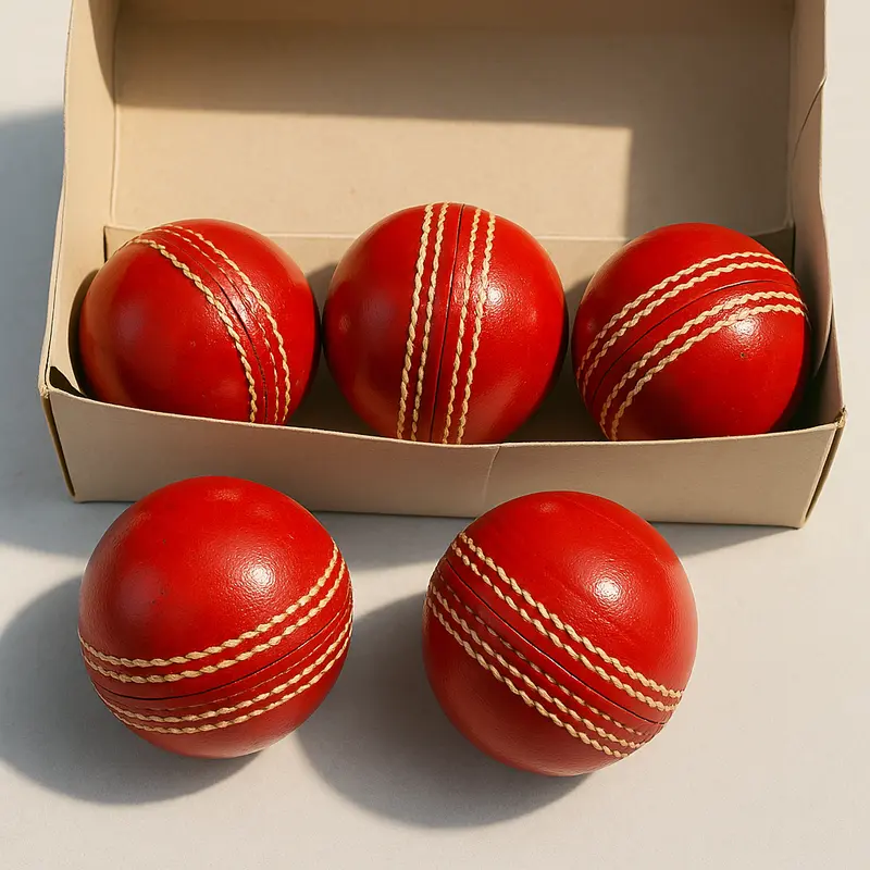 Red Cricket Balls - 156g Leather - Box of 6 for £39 - Match & Training Grade 1