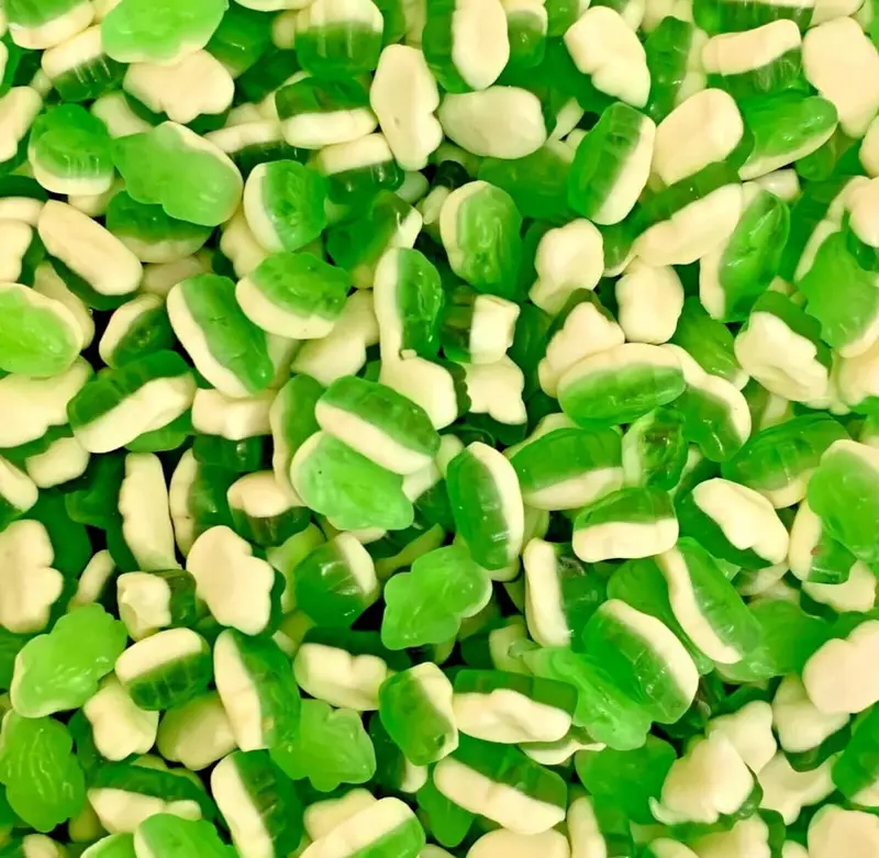 GREEN Mix - one pouch - 250g-1.5kg - CANDY Snack Bonbon Sweet Jelly Apple Fish Milk 5