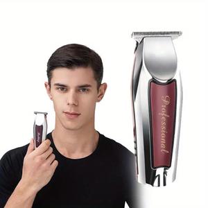 Electric Hair Trimmer, 1 Box USB Rechargeable Hair Clipper with 3 Limit Combs & 1 USB Cable & 1 Brush, Hair Clipper for Men