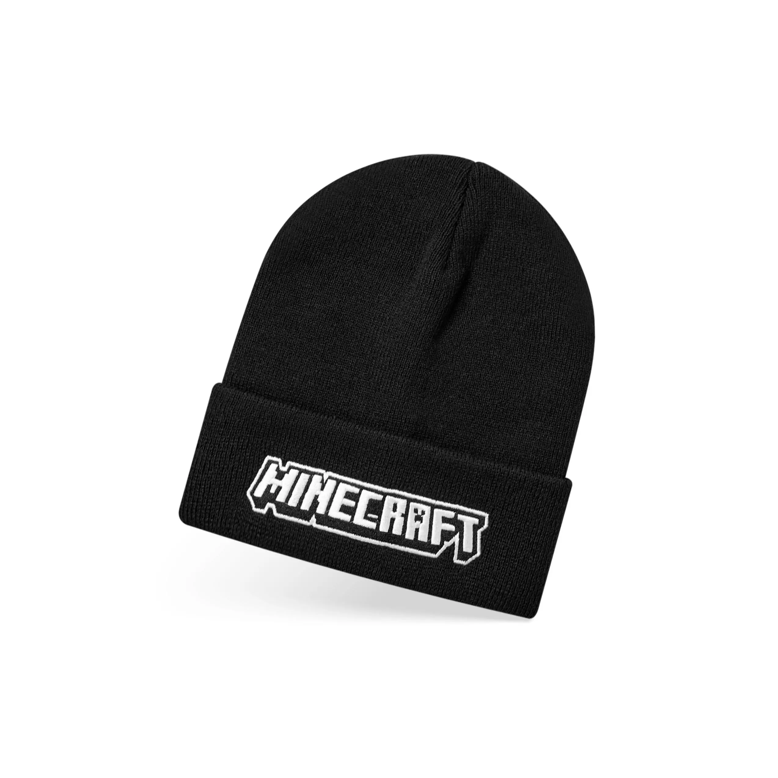 Vanilla Underground x Minecraft Boys Black Logo Beanie Hat (One Size)