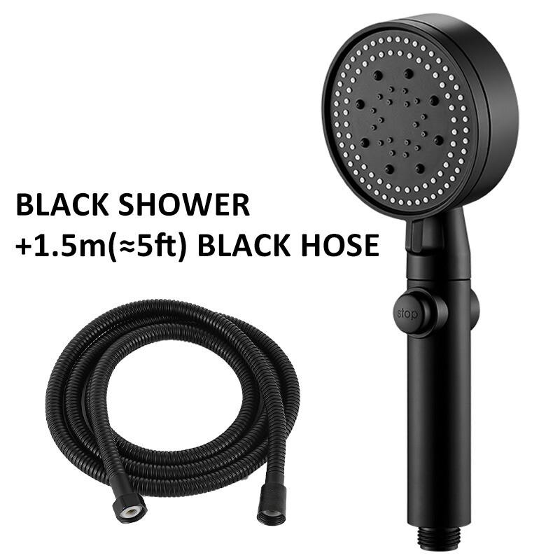 Product Introduction of High Pressure Bath Shower Head 5 Mode Large Chrome Handset Heads Water Saving UK 38