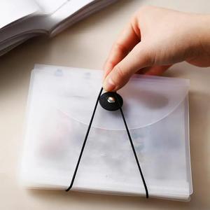 Clear Storage Box for Sticker, 1 Count A6 Portable Multi-layer File Folder for Cash & Bill, File Organizer for Home Office School, Office Stationery & Supplies, Files Organizer