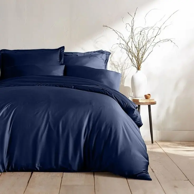 Premium Quality Soft Plain Dyed Duvet Cover Luxury Durable Comfy Smooth Quilt Bedding Set Double King Super King Bed Size 3