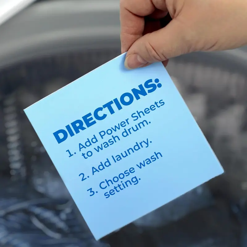 Power Sheets Laundry Detergent, Fresh Linen Laundry Sheets 50ct, up to 100 Small Loads 4