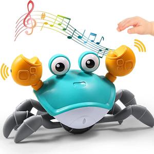Crab Shaped Electric Toys for Mummy Fun Time, Baby Crawling Crab Toy, Montessori Learning Toy, Fun Moving Toy for Learning & Entertainment, Gift