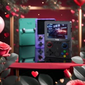 Retro Game Console with Ultra HD Color Screen, Portable Handheld Gaming Machine, Dual Joystick Gba Simulator, Supports Multimedia Music Movies