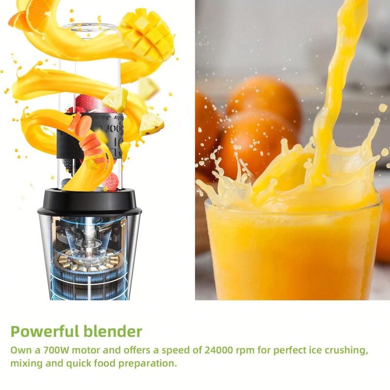 [blenders kitchen] 3-In-1 Multifunctional Food Processor 700W Portable Juicer For Baby, Blender Personal Smoothie Mixer Food Chopper 3