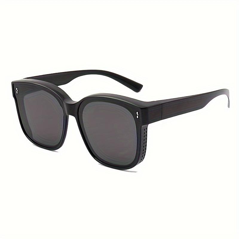 RISELDAJOR  Polarized Anti-Glare Fashion Glasses for Both Genders, Featuring a Large Square Frame. Perfect Fit Over Glasses for Driving, Beach Outings and Travel, Offering a Trendy Look. 3