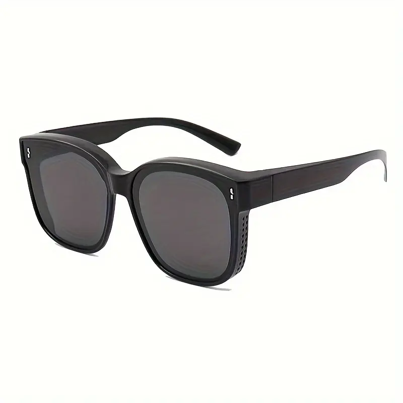 RISELDAJOR  Polarized Anti-Glare Fashion Glasses for Both Genders, Featuring a Large Square Frame. Perfect Fit Over Glasses for Driving, Beach Outings and Travel, Offering a Trendy Look. 3
