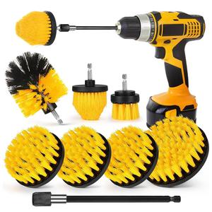 Drill Brush Attachment Tools Set without Power Drill, Power Scrubber Cleaning Brush Kit, Cleaning Drill Brush for Grouted Floors Bathroom Kitchen Automotive, Scrubbing Spin Brush Tools