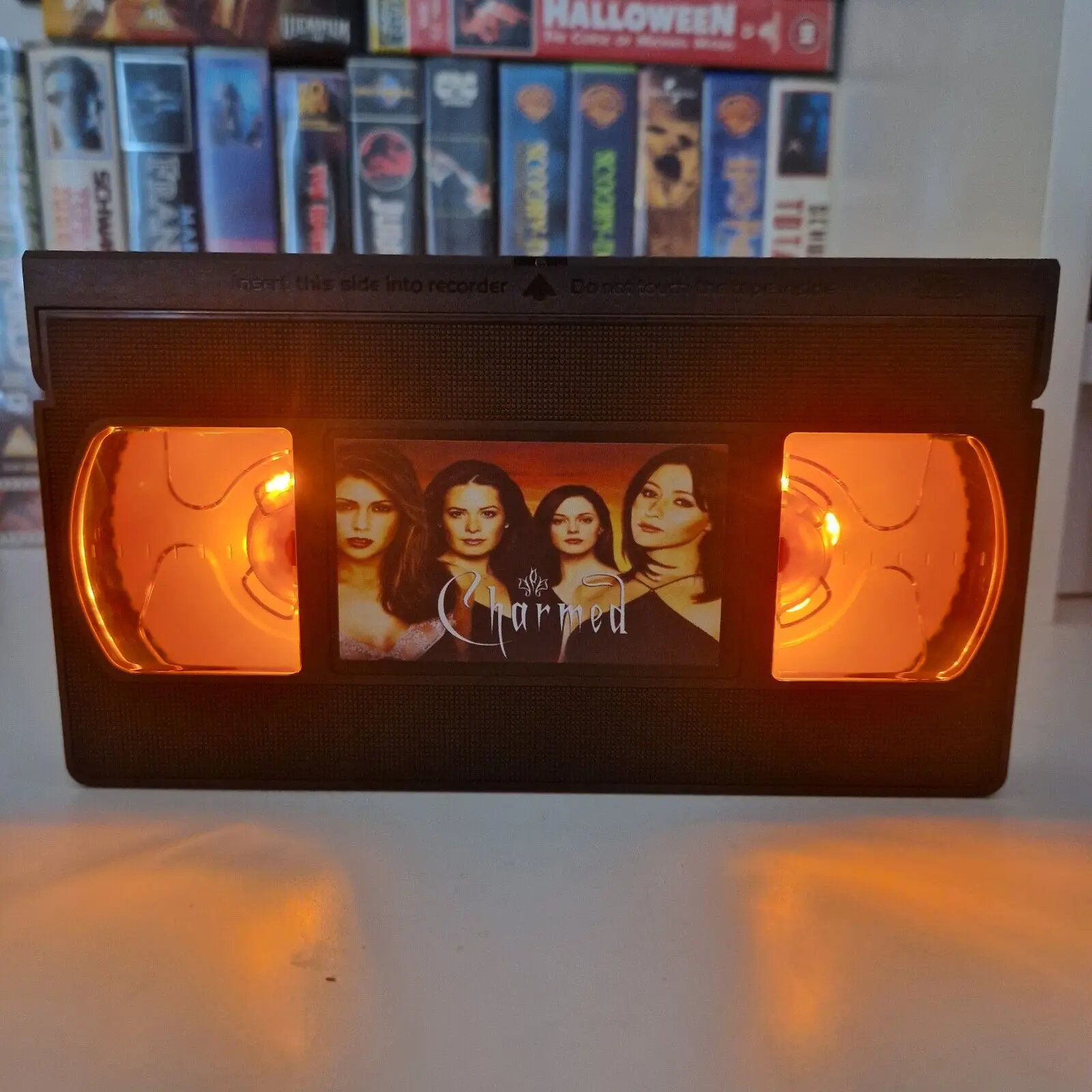 Charmed TV Show LED VHS Video Tape Light Box Lamp Birthday Christmas Gift Idea Retro Battery Powered