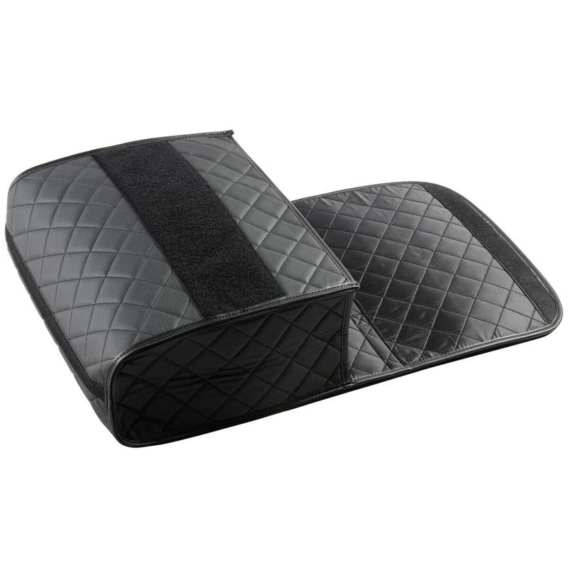 COMPATIBLE WITH CLASSIC MINI - Boot Tidy Organiser Compact Storage Car Trunk Anti Slip Bag Leather Square Quilted Black - Gift Idea 3
