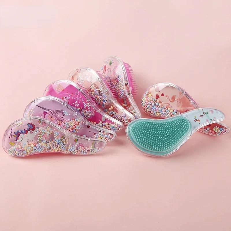 Cartoon Animal Baby Combs High Quality Anti-knot Hair Massager Kids Hair Brushes Hairdressing Comb for Children Adult Hair Care 3