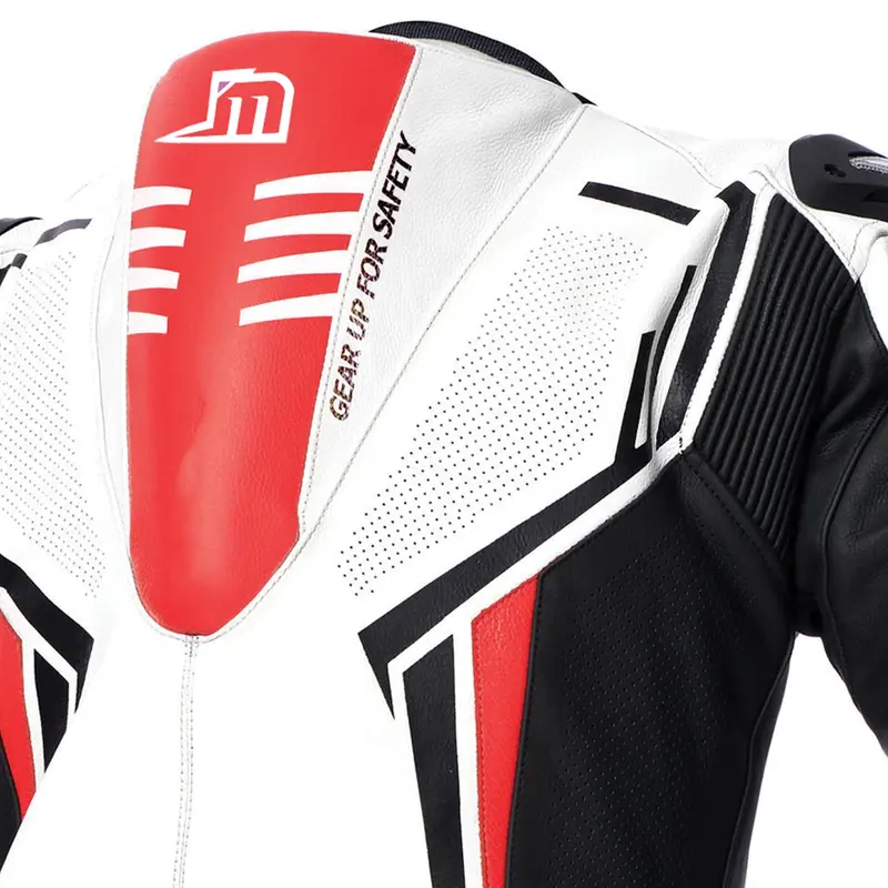 Men ESTORIL One-Piece Motorcycle Leather Suit 7