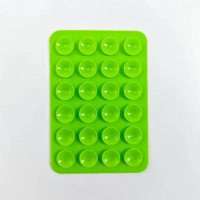1PC Double Side Silicone Pad For Mobile Phone Fixture Suction Cup Backed Adhesive Silicone Rubber Sucker Pad For Fixed Pad 5