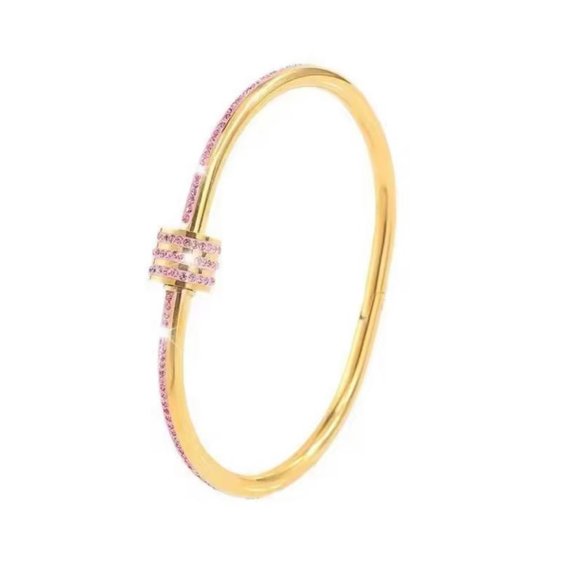 Barrel Bangle screw bangle with dimantee details 3