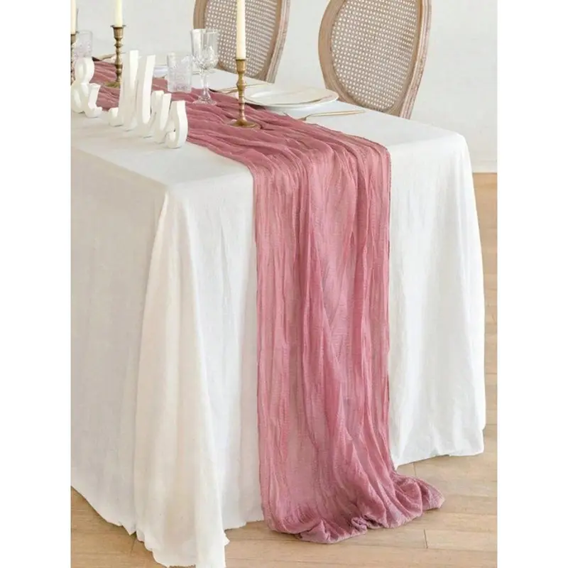 1pc Solid Color Bohemian Style Table Runner/Tablecloth For Wedding/Party/Decoration, Mother's Day/Home/Scene Decor 8