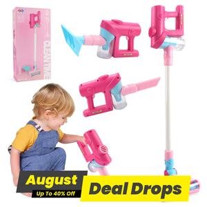 Multifunctional Simulation Cleaning Toy, 1 Set Electric Vacuum Cleaner Toy with Light & Sound, Pretend Play Fun Educational Cleaning Tool Toy Set for Gifts, Birthday Gift Ideas, Cleaning Playset