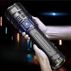 Rechargeable LED Light, 5 Modes Zoomable Tactical Flashlight, Portable LED Light, Outdoor Flashlight for Camping Hiking, Flashlights