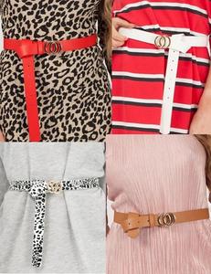 Findfashion Women's Small Double Circle Buckel Belt For Ladies One Size