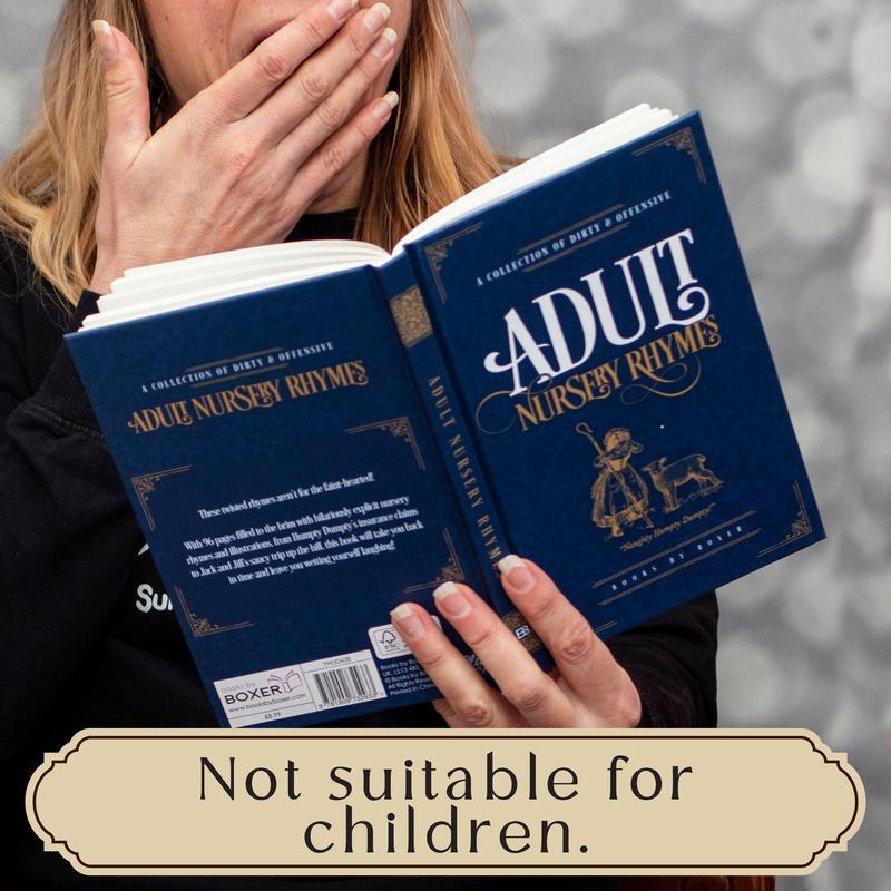 Boxer Gifts - Adult Nursery Rhymes - A Collection of Dirty & Offensive Rhymes | Birthday & Christmas Secret Santa Gift for Her with Dark Humour 4