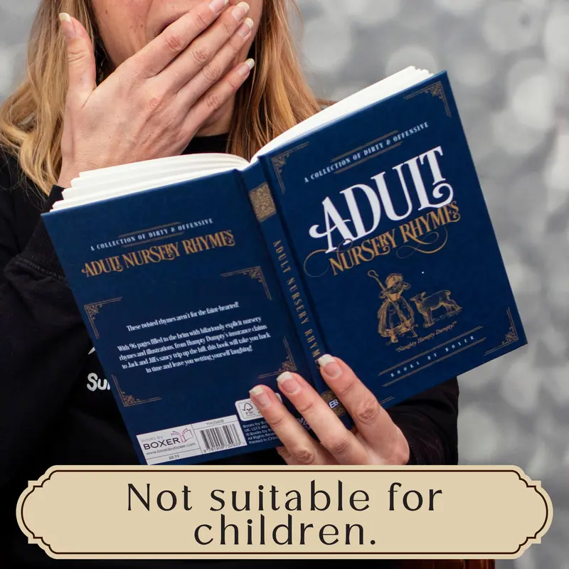 Boxer Gifts - Adult Nursery Rhymes - A Collection of Dirty & Offensive Rhymes | Birthday & Christmas Secret Santa Gift for Her with Dark Humour 4