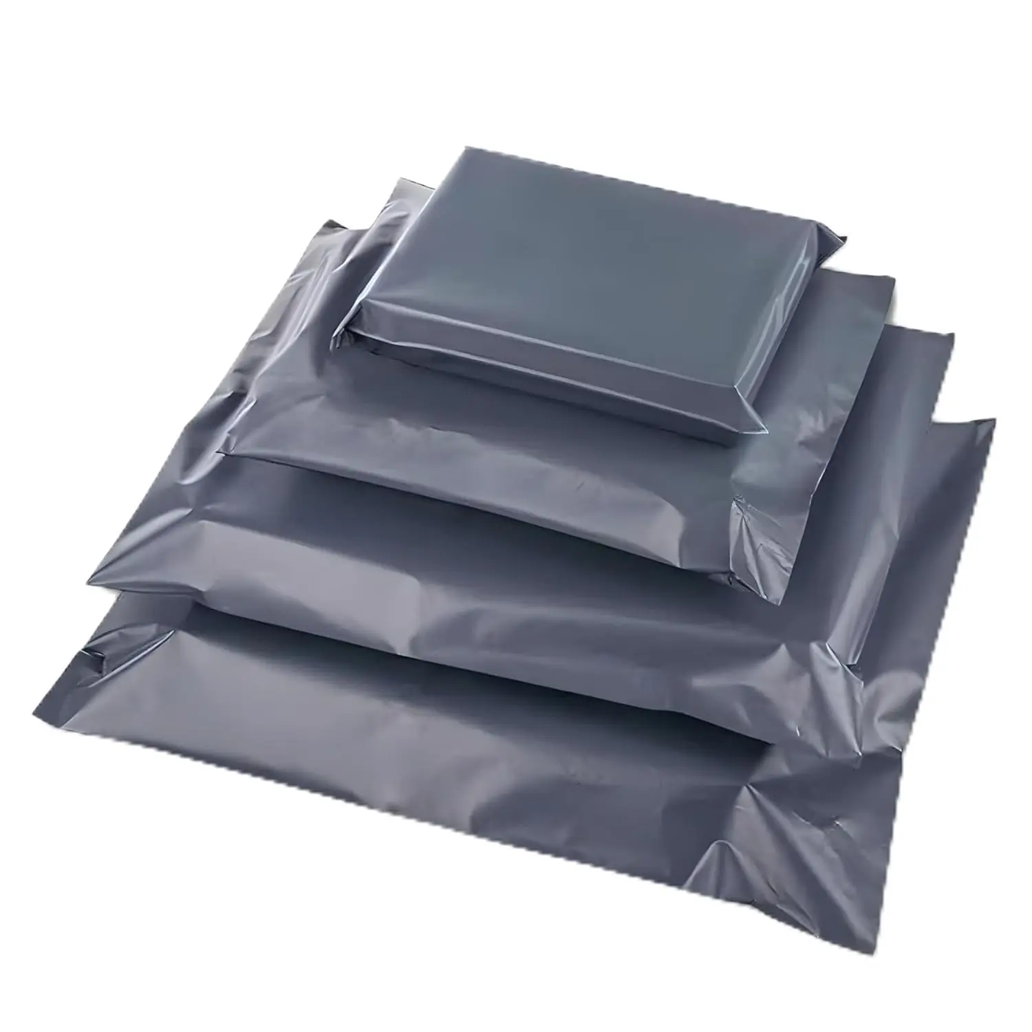 100 Mixed Size Self-Seal Mailer Bags | Tamper-Proof Plastic Packaging for Mailing, Postage, Shipping & Delivery | 4 Sizes | Small to Large | 25 each (Pack of 100)