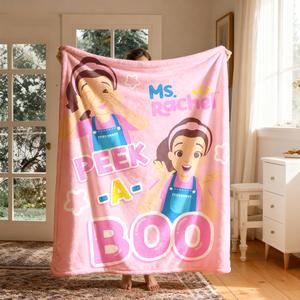 Rachel Theme Flannel Throw Blanket, Large Soft Lightweight Warm, Perfect for Bed Sofa Office Camping Travel, Christmas Winter Gift