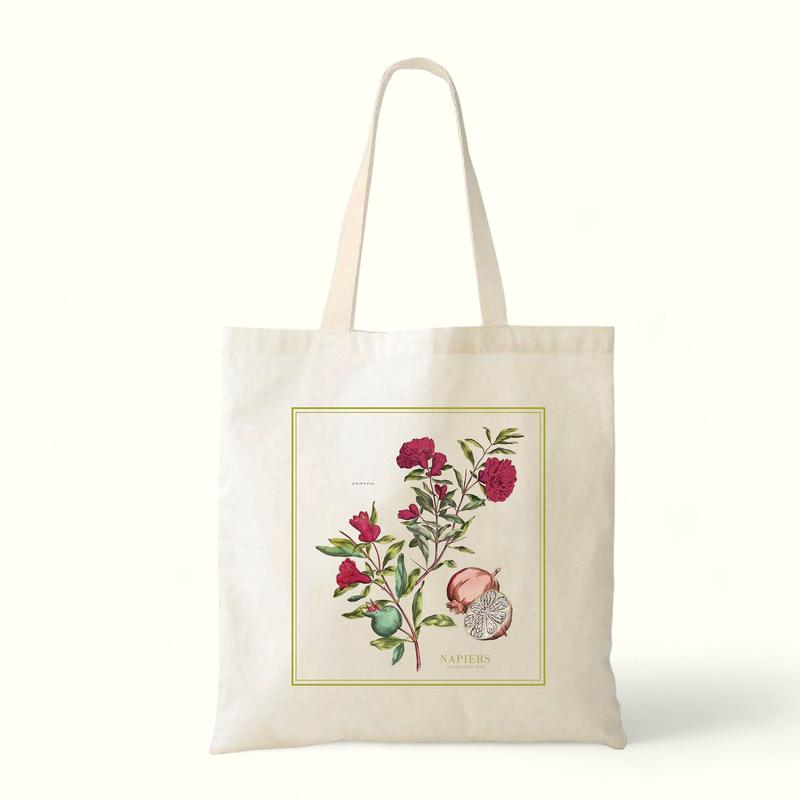 Napiers Printed Tote Bag - Botanical Design 0