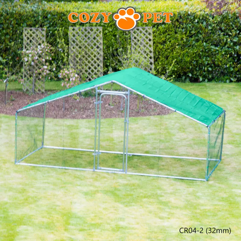 Chicken Run By Cozy Pet 4m X 2m 32mm Galvanised Steel Frame - CR04-2 (32mm) 8