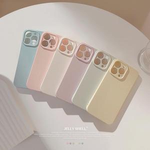 Solid Color Phone Case, Soft Phone Protective Cover, Phone Accessory Compatible with iPhone 11 12 13 14 15 Pro Max, Casing