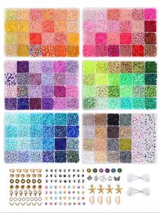 132 Colors Multicolor Clay Beads Bracelet Making Kit, Including Pandents and Letter Beads for Girls, Diy Friendship Bracelet Crafts Gifts