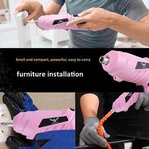 JENABOM 3.6V Electric Drill, USB Rechargeable Cordless Screwdriver, Household Electric Drill, Professional Power Tool for Home Use