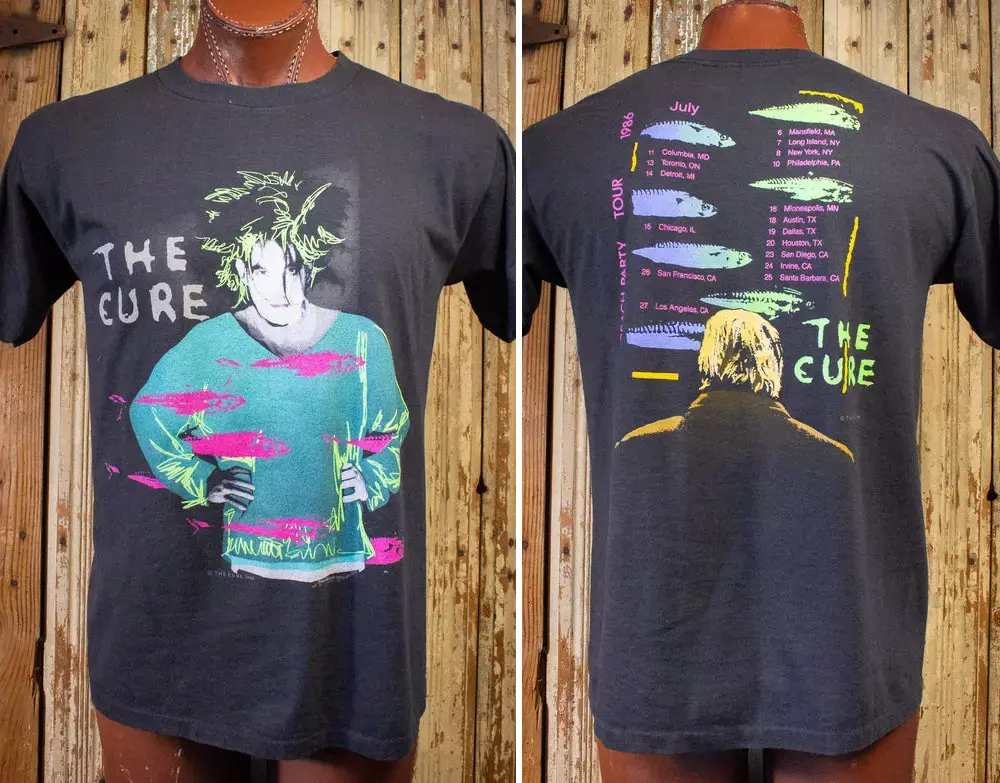 Vintage The Cure Beach Party Tour Concert Cotton T-Shirt Unisex S-5XL, Vintage Band Tee, Graphic Tee