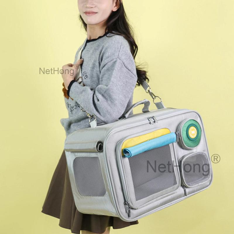 Dog Cat Pet Travel Bag Carrier Breathable Transparent Backpack cat  carrier 6