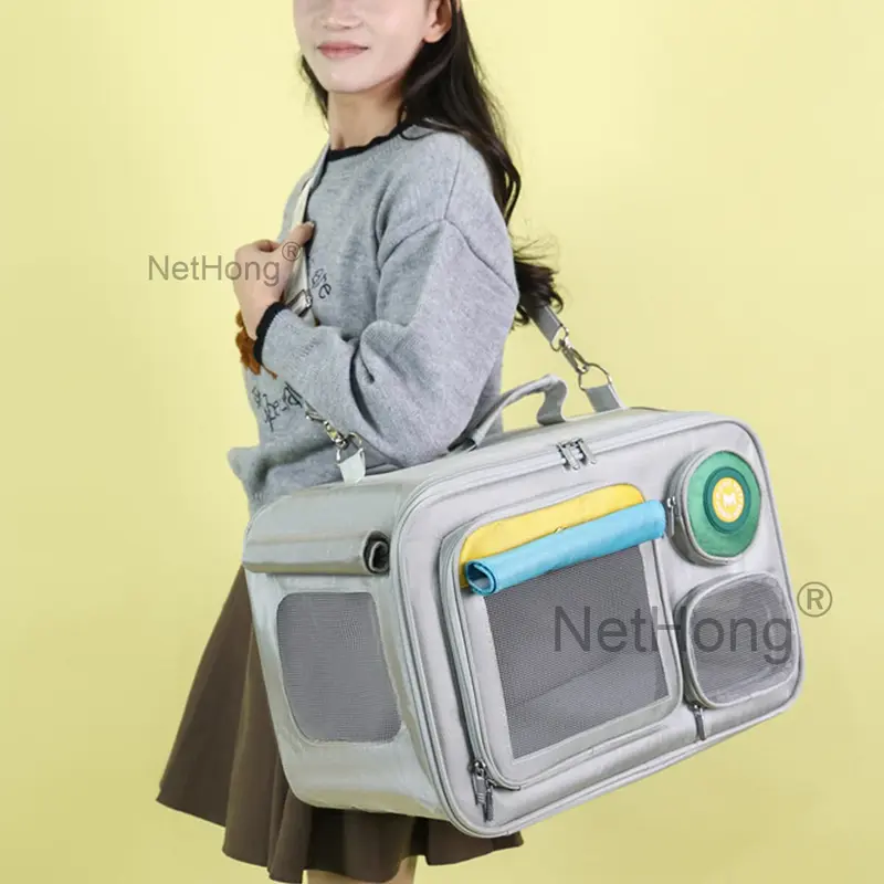Dog Cat Pet Travel Bag Carrier Breathable Transparent Backpack cat  carrier 6