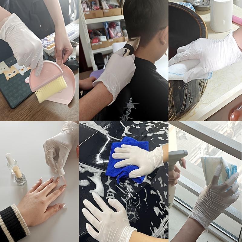 Product Introduction of 【50%OFF】50pcs Multi-Color Disposable Nitrile Gloves for Kitchen, Pet Bathing, Hair Dye, Manicure & Food Prep - Essential Household Cleaning Supplies, Small Tools, Disposable Apparel 8