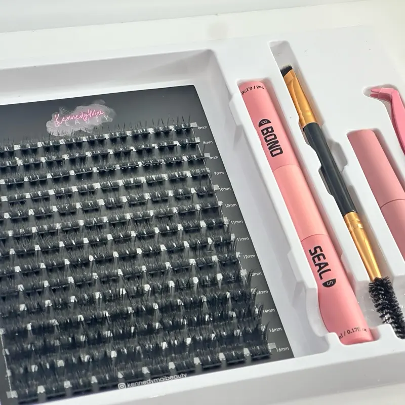 KennedyMaibeauty BOND&SEAL Cluster Lashes - Style 'Dubai' for Flawless Eyelashes - Makeup 0