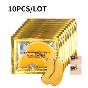 24k Gold Collagen Eye Mask, 10 Pairs Moisturizing Eye Mask, Hydrating Eye Care Product for Women & Men, Professional Eye Care Product, Skincare Eye Health Products Eye Mask Set, Eye Patches, Speciality Eye Mask