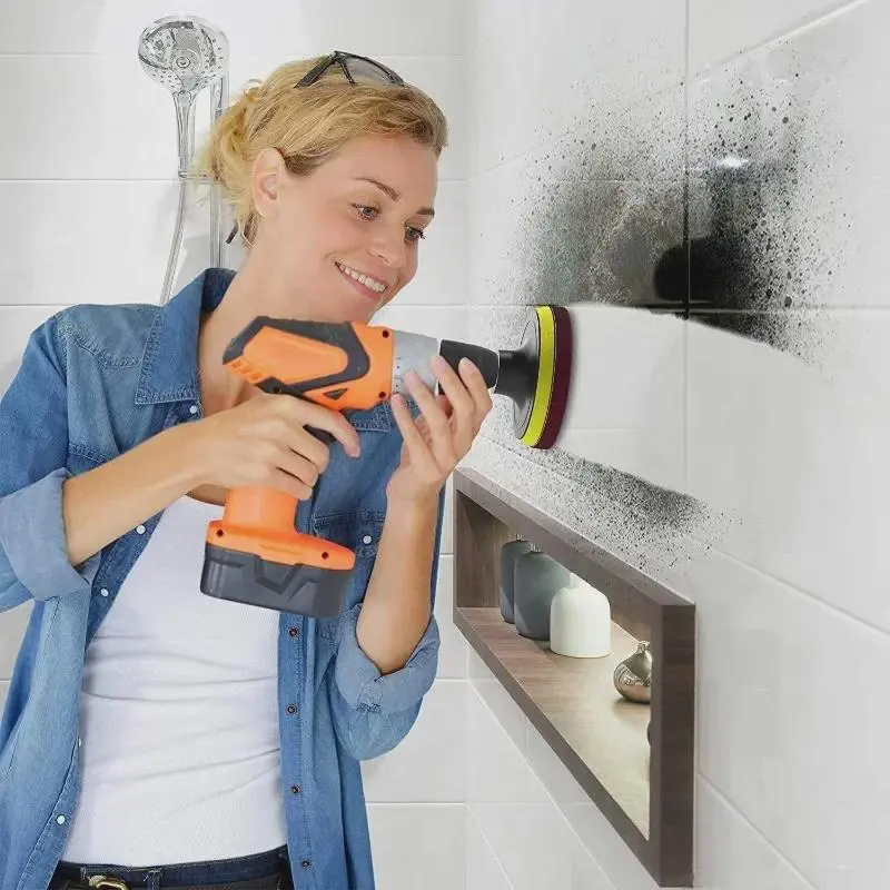 Electric Drill Brush Kit – Cleaning Brush Set for Car, Tile, Bathroom & Kitchen 4