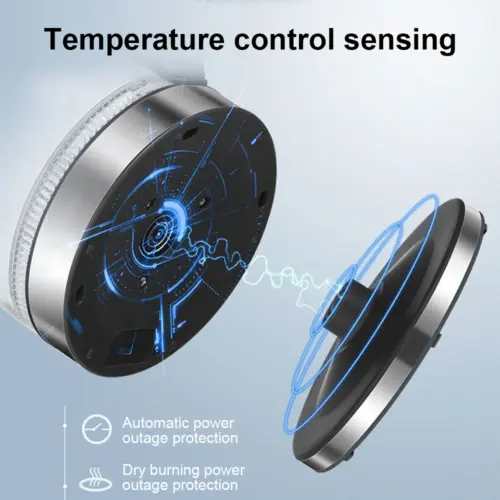 1.8L ELECTRIC KETTLE GLASS 360 BLUE LED ILLUMINATED JUG AUTO SHUT OFF PROTECTION 5