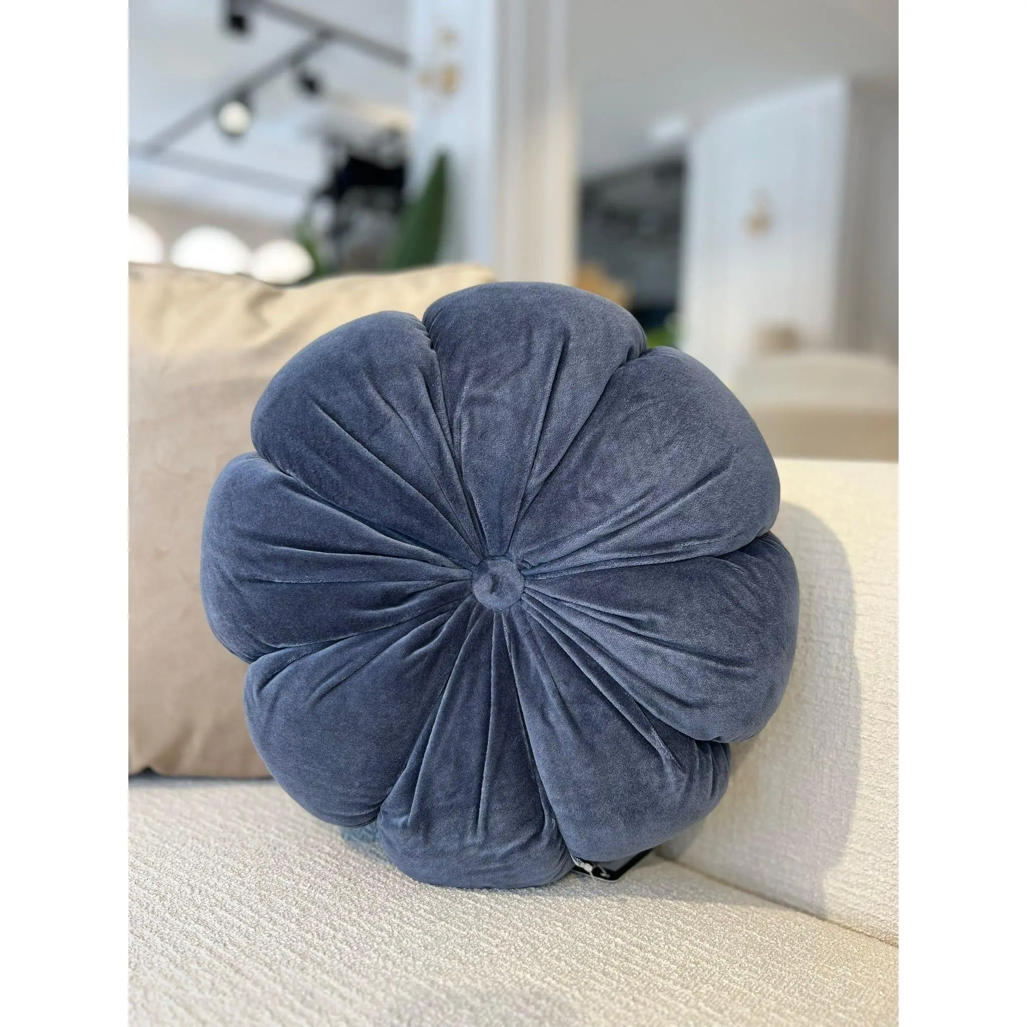 Fleur Blue Cushion 40 X 40