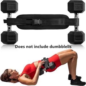 Adjustable Dumbbell Hip Thrust Belt, 1 Count Hip Training Belt with Extra Padding, Hip Exercise Equipment for Home Workout, Weights Plates, Whole Body Workout, Glutes Workout Equipment