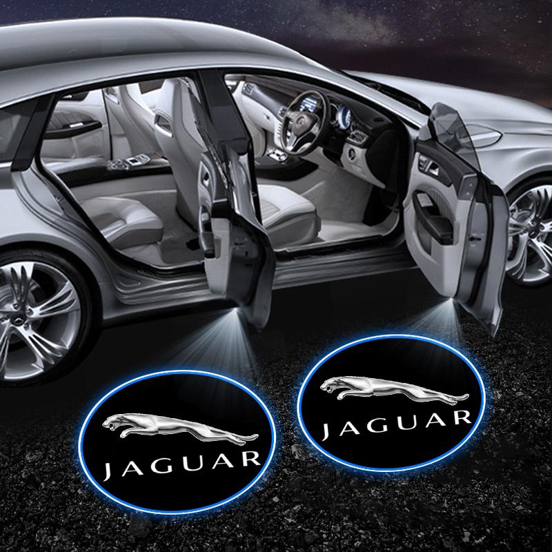 Product Introduction of 2/4pcs Car Door LED HD Welcome Courtesy Shadow Projector Lamp Logo Light For Jaguar XF XE XJ X351 F Pace X Type F Type Necklace Tijera 12